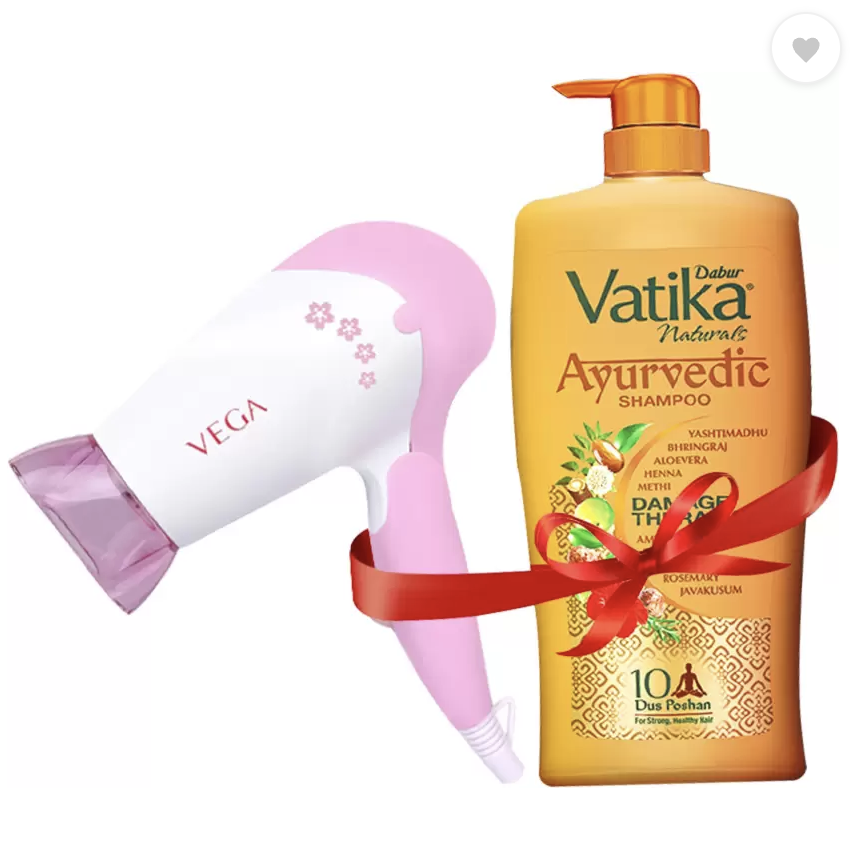 Dabur Shampoo -1L With Vega Hair Dryer @ Rs.449 