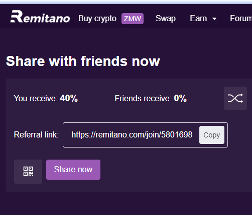 Remitano Mining Refer & Earn