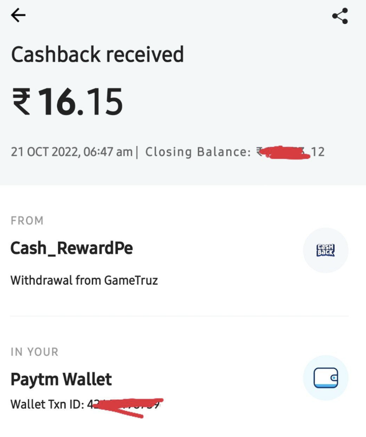 GameTruz Withdrawal Proof