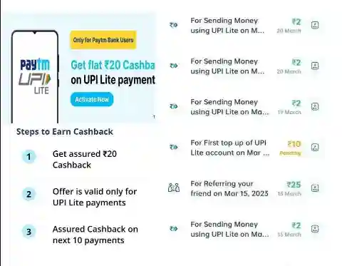 Paytm Send Money | Send 2 Get 20 Cashback 