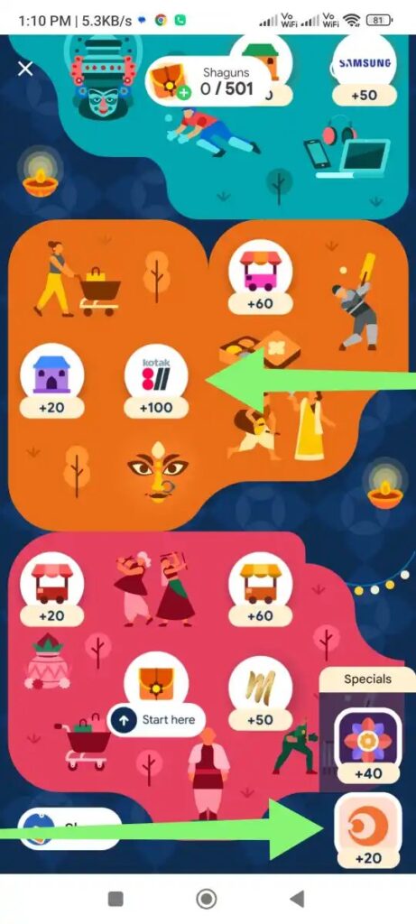 3: Play Kotak Game Earn +100 Shagun