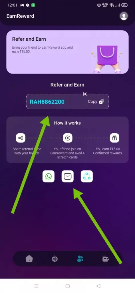 EarnReward Refer Earn Offer