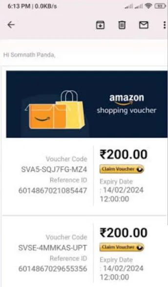 Free ₹200 Voucher