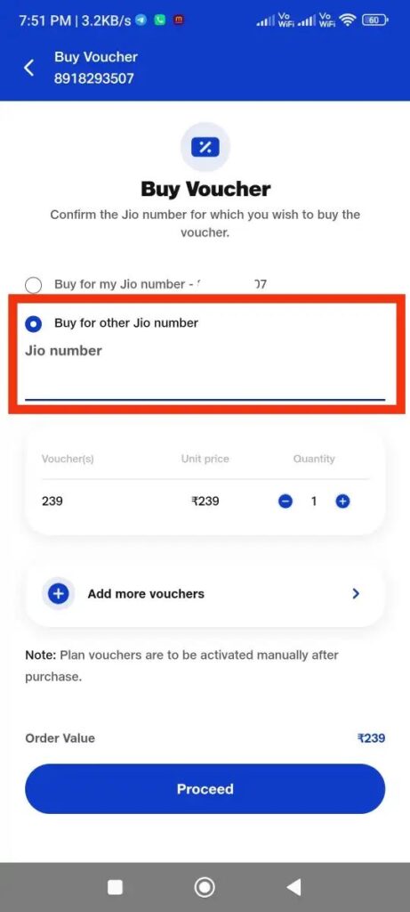Buy for Other Jio Number